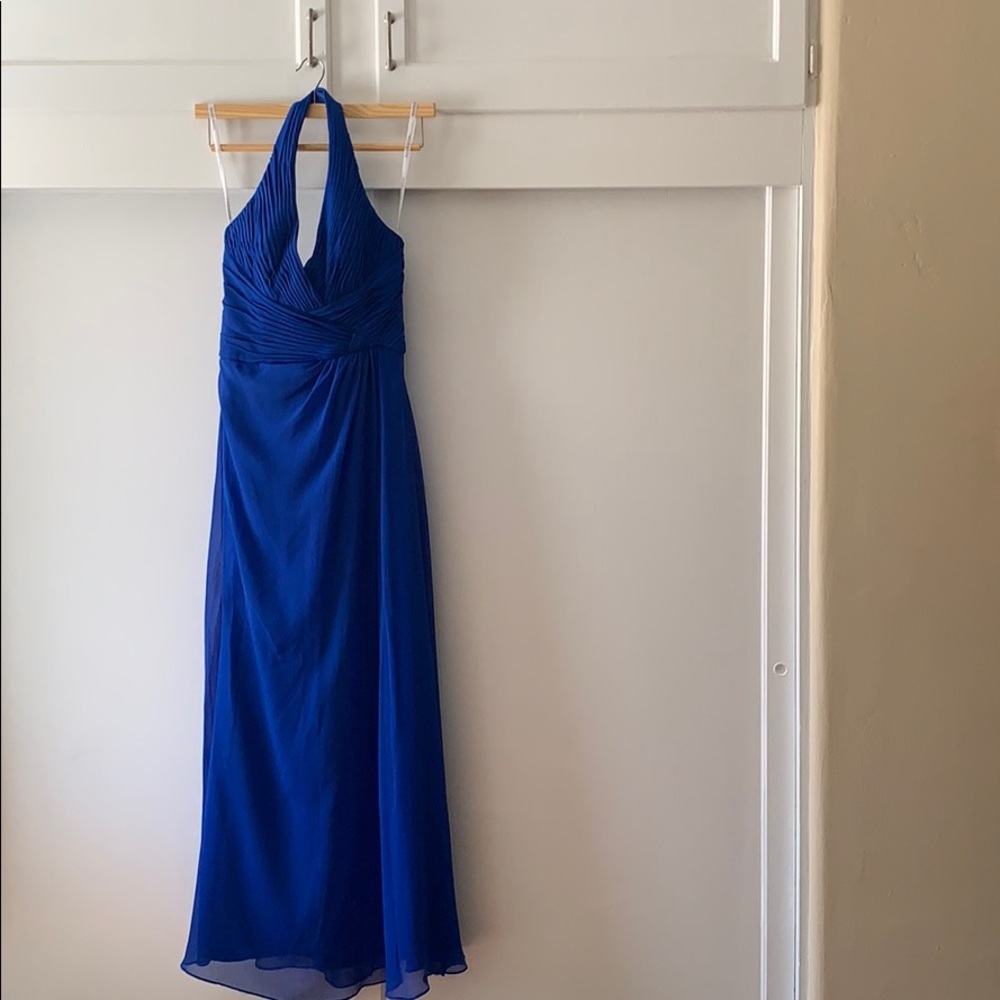 Royal blue Davids Bridal bridesmaid dress